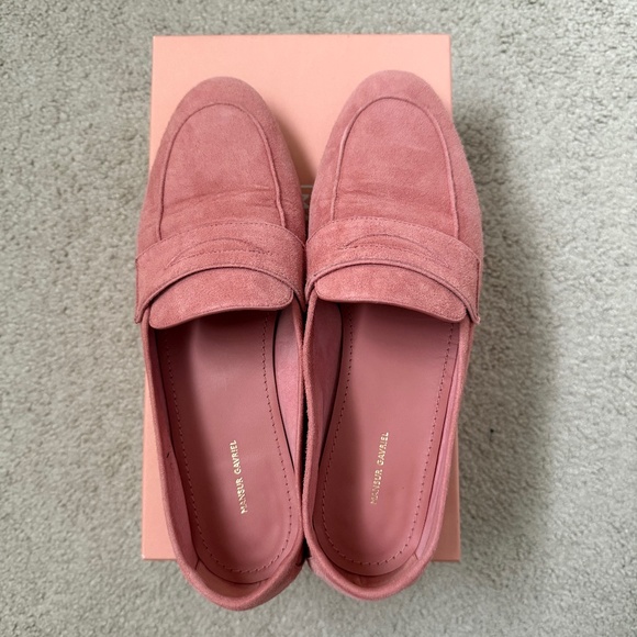 Mansur Gavriel Pink Suede Classic Loafers, Women size 38 - Picture 9 of 9